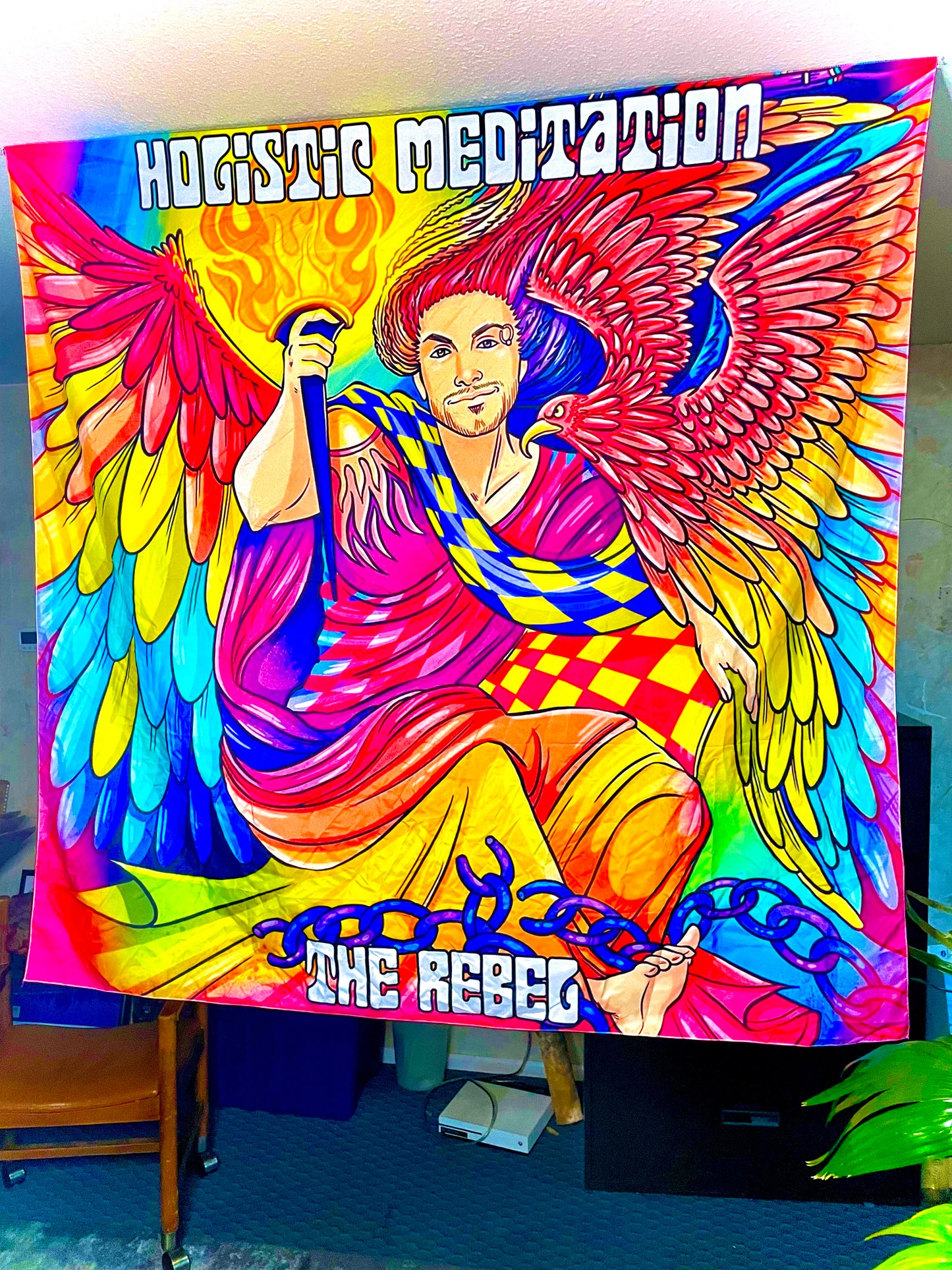Holistic Meditation "The Rebel" wall tapestry