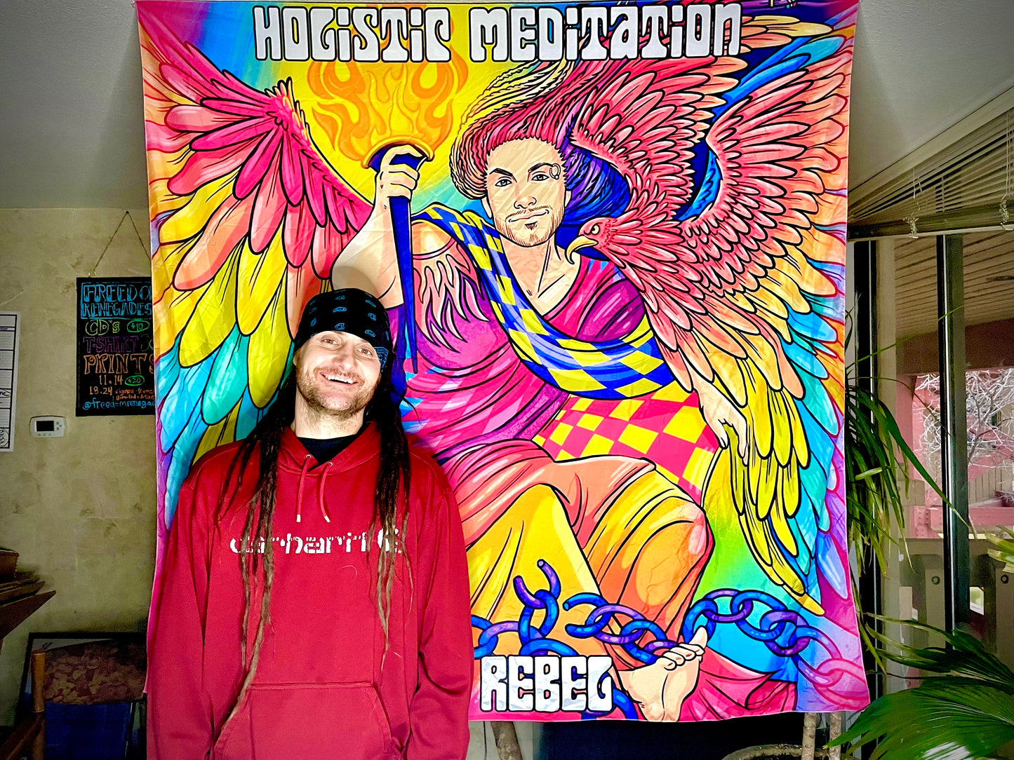 Holistic Meditation "The Rebel" wall tapestry