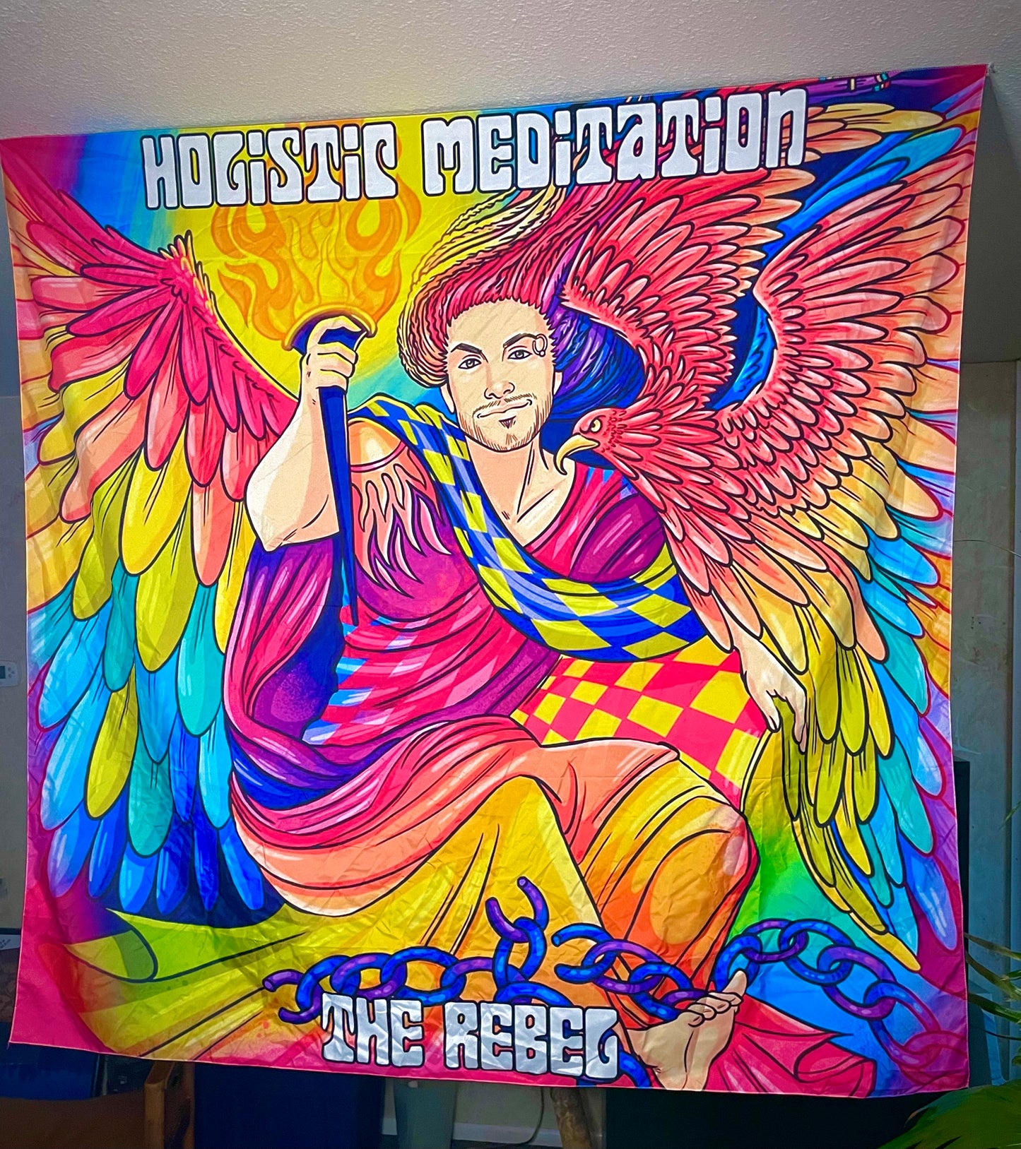 Holistic Meditation "The Rebel" wall tapestry