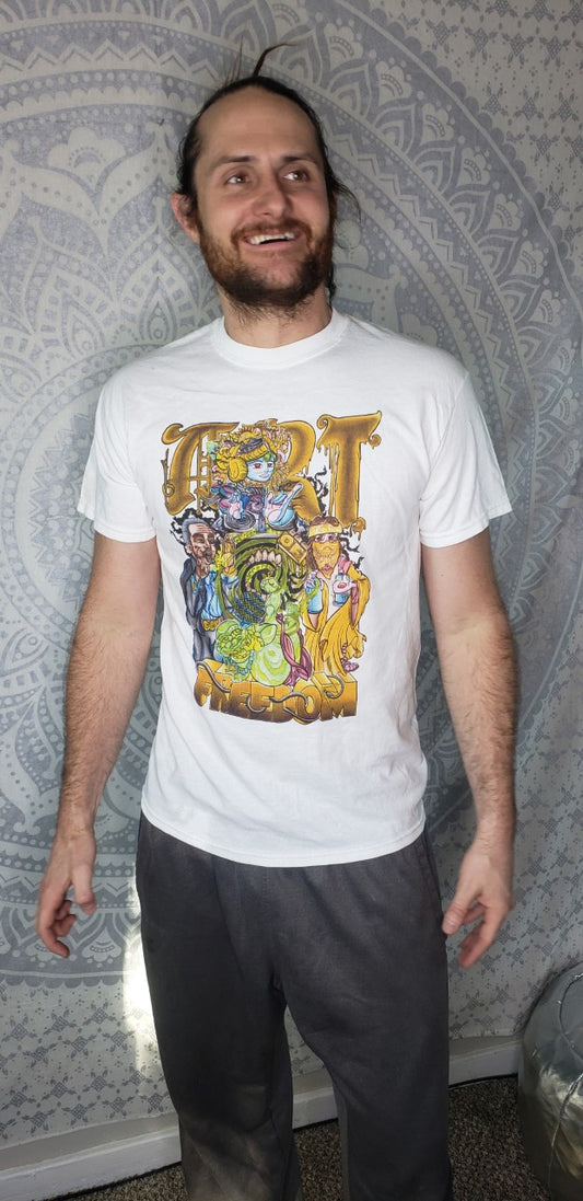 6) Mens T-Shirt (Art of Freedom Print)