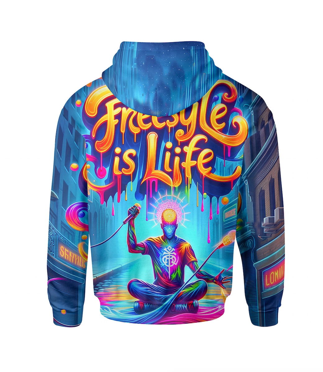 **FREESTYLE IS LIFE HOODIE** (BRAND NEW)