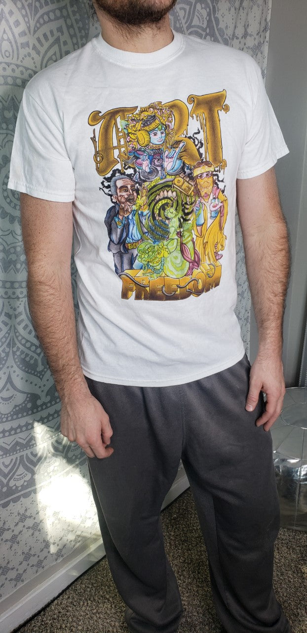 6) Mens T-Shirt (Art of Freedom Print)